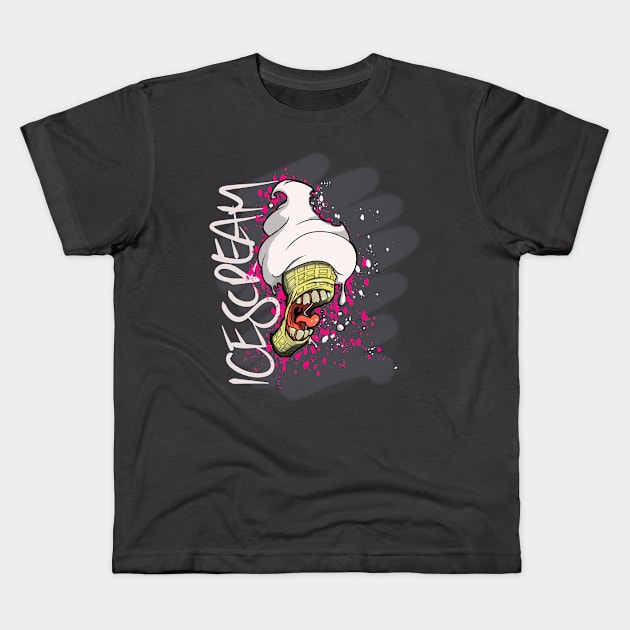 Funny IceCream “IceScream” Kids T-Shirt by Magdrop